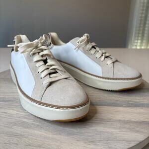 New without Tags Cole Haan Women's GrandPrø Topspin White Leather Sneakers 8.5 B